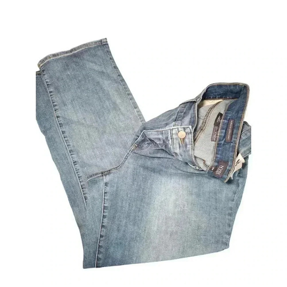 NYDJ Jeans Women 18W Marilyn Straight Cool Embrace Lift Tuck Medium Wash Stretch - Picture 11 of 12